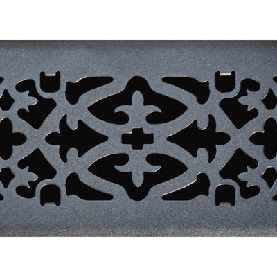 Tru Aire 4 in. H X 10 in. W 1-Way Matte Black Steel Floor Diffuser