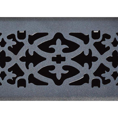 Tru Aire 4 in. H X 12 in. W 1-Way Matte Black Steel Floor Diffuser