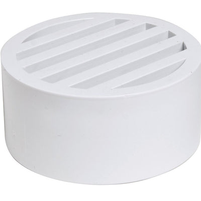 NDS 3 in. White Round PVC Drain Grate