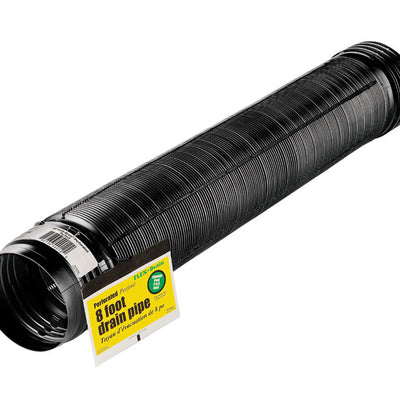 Flex-Drain 4 in. D X 8 ft. L Poly Drain Pipe