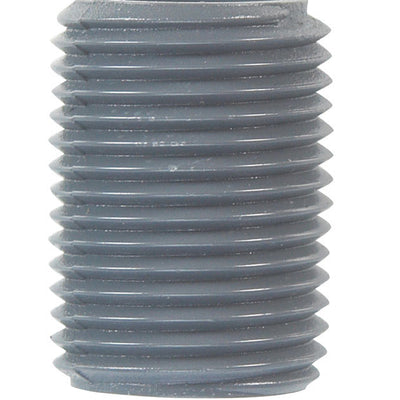 B&K Schedule 80 1/2 in. MIP X 1/2 in. D MIP PVC Close Nipple