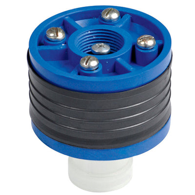 Campbell 4 in. Black Plastic Basement Flood Stopper
