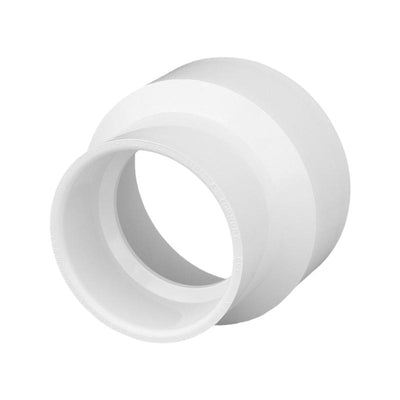 Charlotte Pipe Schedule 40 3 in. Hub X 4 in. D Hub PVC Reducing Coupling