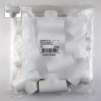 Charlotte Pipe Schedule 40 3/4 in. Slip X 3/4 in. D Slip PVC Tee