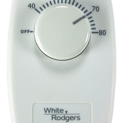 White Rodgers Heating Dial Single Pole Line Voltage Baseboard Thermostat