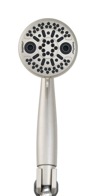 Oxygenics PowerFlow Brushed Nickel ABS Plastic 3 settings Handheld Showerhead 1.75 gpm