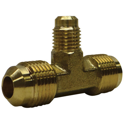 JMF Company 3/8 in. Flare X 3/8 in. D Flare Brass Reducing Tee