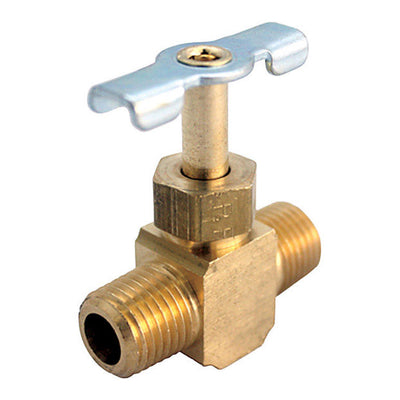 JMF Company 1/4 in. 1/4 in. Brass Needle Valve
