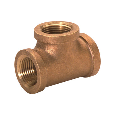 Anderson Metals 1 in. FPT in. X 1 in. D FPT Red Brass Tee