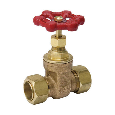 B&K ProLine 1/2 in. Comp x Comp Brass Gate Valve