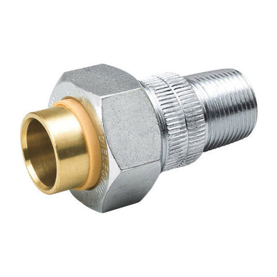 Mueller 3/4 in. MIP X 1/2 in. D Sweat Galvanized Brass/Copper/Steel Dielectric Union