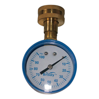 Brady 2 in. Brass Pressure Gauge 100 psi