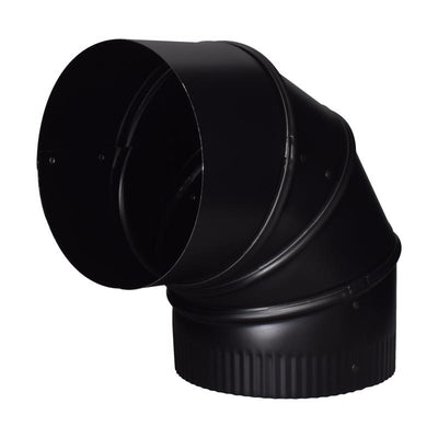 Imperial 6 in. D X 6 in. L Steel Stove Pipe Elbow