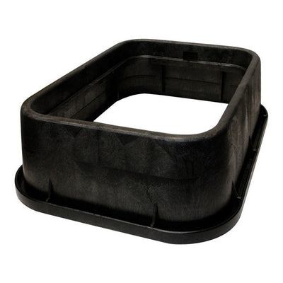 NDS 13 in. W X 6 in. H Rectangular Riser for Valve Box Black