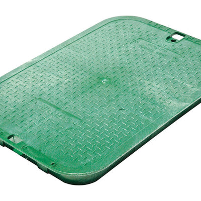 NDS 21-1/2 in. W X 2 in. H Rectangular Valve Box Cover Green