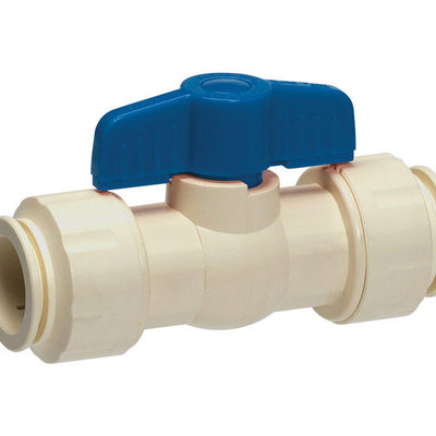 Homewerks 3/4 in. CPVC Push Fit Ball Valve Full Port T-Handle For Non-Potable Water