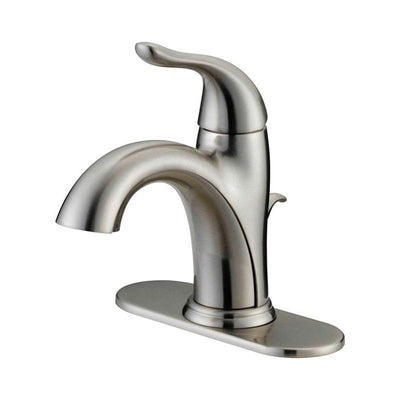 Oakbrook Collection Brushed Nickel Modern Single-Handle Bathroom Sink Faucet 4 in.