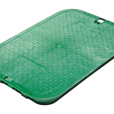 NDS 16-13/16 in. W X 2 in. H Rectangular Valve Box Cover Green