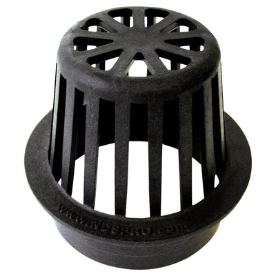 NDS 4 in. Black Round Polyolefin Atrium Grate