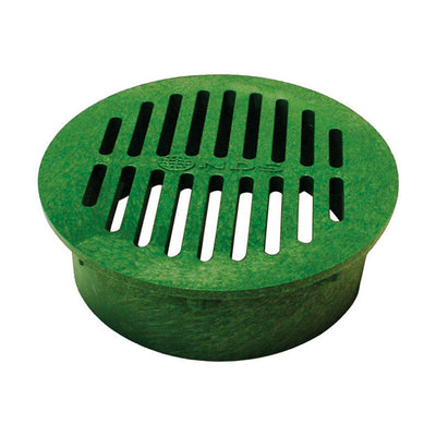 NDS 6 in. Green Round Polyethylene Drain Grate