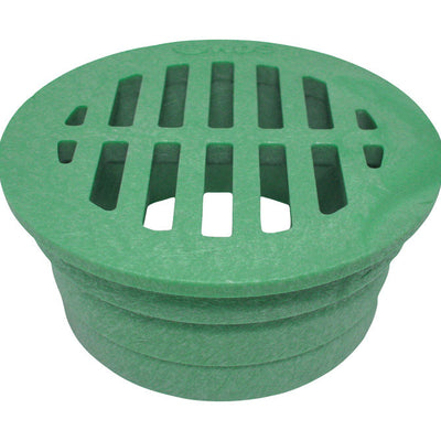 NDS 3 in. Green Round Polyethylene Drain Grate