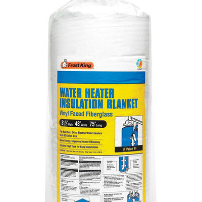 Frost King 48 in. X 75 in. L Fiberglass/Vinyl Water Heater Insulation