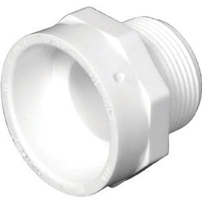 Charlotte Pipe 4 in. Hub X 4 in. D MPT PVC Pipe Adapter