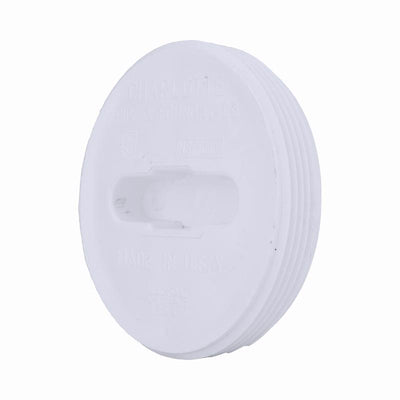 Charlotte Pipe Schedule 40 3 in. MPT X 3 in. D Hub PVC 3-1/2 in. Clean-Out Plug
