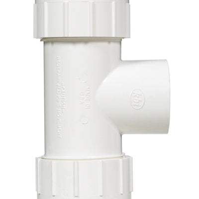 Homewerks Schedule 40 1-1/2 in. Compression X 1-1/2 in. D Compression PVC Tee
