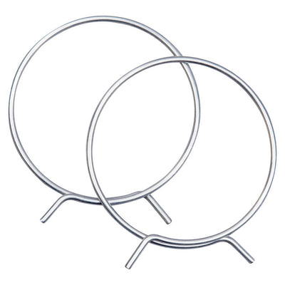 Deflect-O 4 in. D Silver Metal Adjustable Vent Clamp