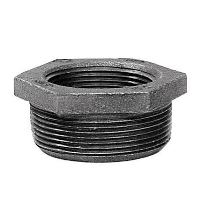 Anvil 1-1/4 in. MPT X 1/2 in. D FPT Black Malleable Iron Hex Bushing
