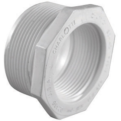 Charlotte Pipe Schedule 40 1-1/2 in. MPT X 1 in. D FPT PVC Reducing Bushing