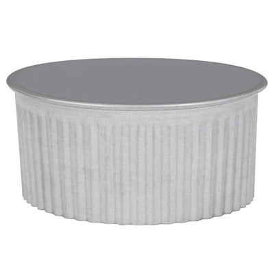 Imperial 4 in. D Galvanized Steel Crimped Pipe End Cap