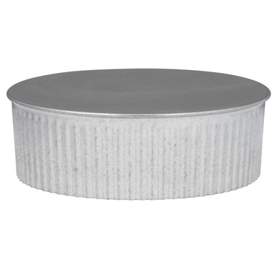 Imperial 5 in. D Galvanized Steel Crimped Pipe End Cap