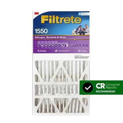 Filtrete 16 in. W X 25 in. H X 5 in. Polypropylene 1550 MPR Pleated Allergen Air Filter