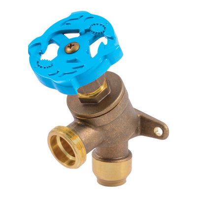 SharkBite Push to Connect 1/2 in. MHT X 3/4 in. D MHT Brass Garden Valve