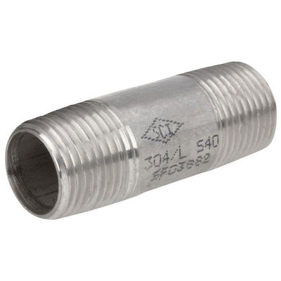 Smith-Cooper 1 in. MPT Stainless Steel 2 in. L Nipple