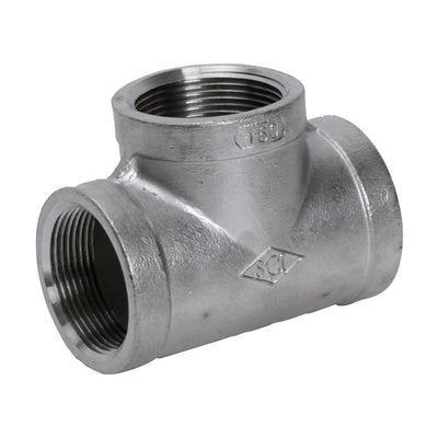 Smith-Cooper 1 in. FPT X 1 in. D FPT Stainless Steel Tee