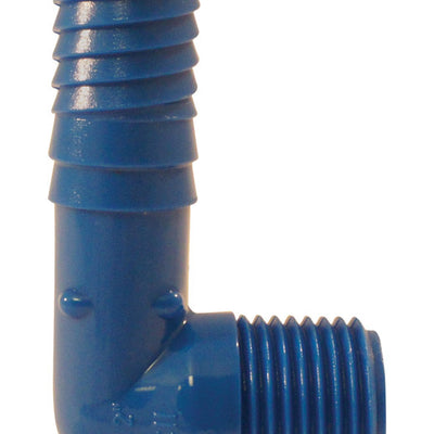 Apollo Blue Twister 1/2 in. Insert in to X 1/2 in. D MPT Acetal Elbow