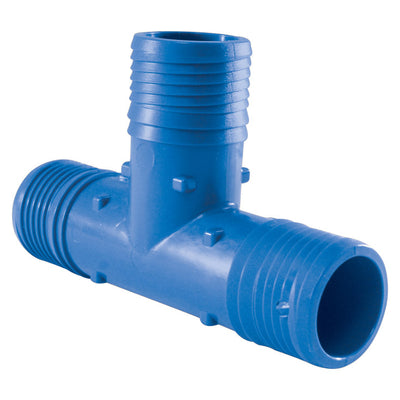 Apollo Blue Twister 1/2 in. Insert in to X 1/2 in. D Insert Acetal Tee