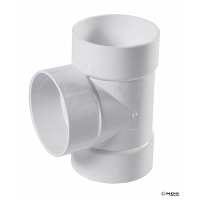 NDS Schedule 35 4 in. Hub each X 4 in. D Hub PVC Straight Tee
