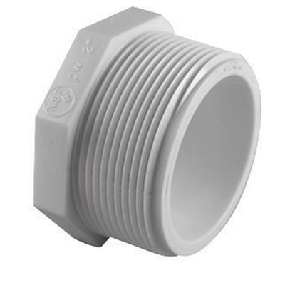 Charlotte Pipe Schedule 40 2 in. MPT X 2 in. D FPT PVC Plug
