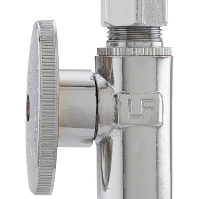 Plumb Pak 1/2 in. Copper Sweat X 3/8 in. Compression Brass Straight Valve