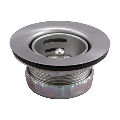 Plumb Pak Jr. Duo 2-1/2 in. D Chrome-Plated Silver Stainless Steel Sink Strainer