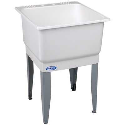 Mustee Utilatub 23 in. W X 25 in. D Single Polypropylene Laundry Tub