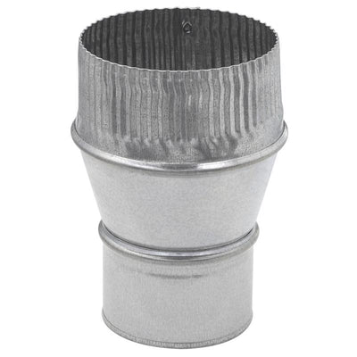 Imperial 3 in. D X 4 in. D Galvanized Steel Furnace Pipe Increaser