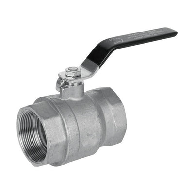 Smith-Cooper 1 in. Stainless Steel FIP Ball Valve Full Port Lever