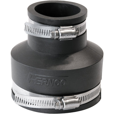 Fernco Schedule 40 3 in. Hub X 1-1/2 in. D Hub PVC Flexible Coupling