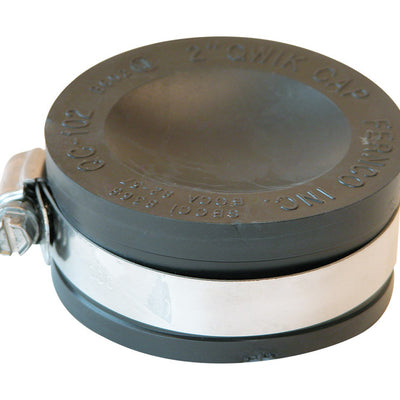 Fernco Schedule 40 2 in. Hub Hub PVC Drain Cap