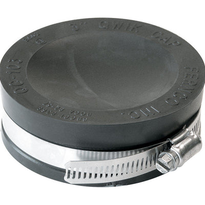 Fernco Schedule 40 3 in. Hub Hub PVC 4.4 in. Drain Cap